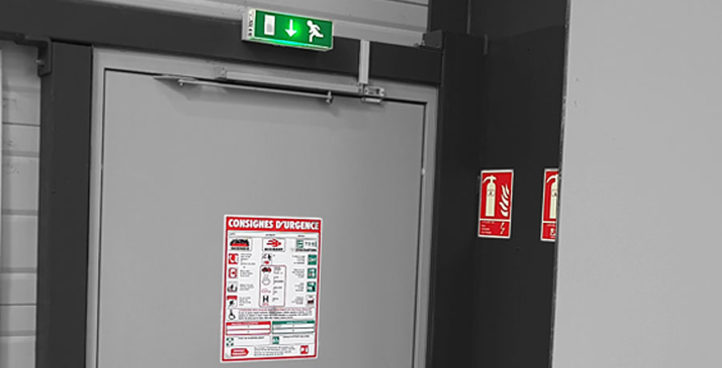 Face avant étiquettes normées