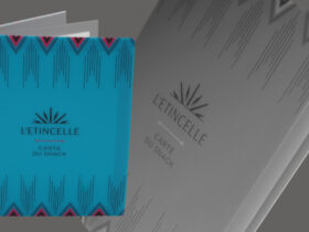 Impression menu de l'Étincelle en polypro