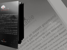 Porte-menu pour la restauration "La table du Luxembourg" à Paris
