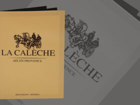 Carte sérigraphiée pour un restaurant à Aix-en-Provence