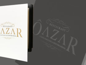 Carte de restaurant oriental finition luxe