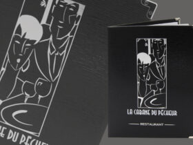 Impression sur toile d'un menu de restaurant