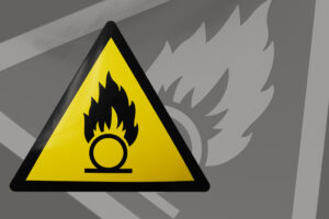 Production d'un adhésif sécurité "produit inflammable"