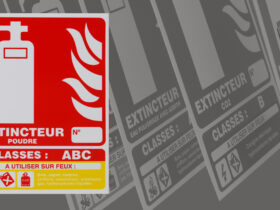 Sérigraphie panneau exctincteur