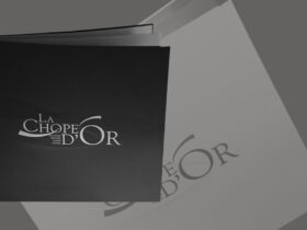 Protège-menu pour un restaurant glacier