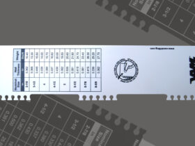 Production de règle en plastique avec logo de la société VAM Drilling