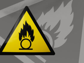 Production d'un adhésif sécurité "produit inflammable"